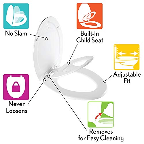 Mayfair 888SLOW 346 NextStep2 Toilet Seat with BuiltIn Potty Training