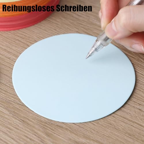 KOOGEL lernkarten 300 Stück Moderationskarten, 6 Farben Metaplankarten Rund und Rechteckig Bunt Moderationskarten Set für Büro Schule Präsentation Vortrag