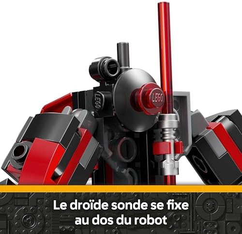 Star Wars 75411 Le Robot Dark Maul - Jeu de Construction - Figurine avec Sabre Laser Rouge à Double Lame & Minifigurine - Décoration - Cadeau pour Garçon dès 6 Ans & Fans de The Clone Wars — photo 4 sur 7