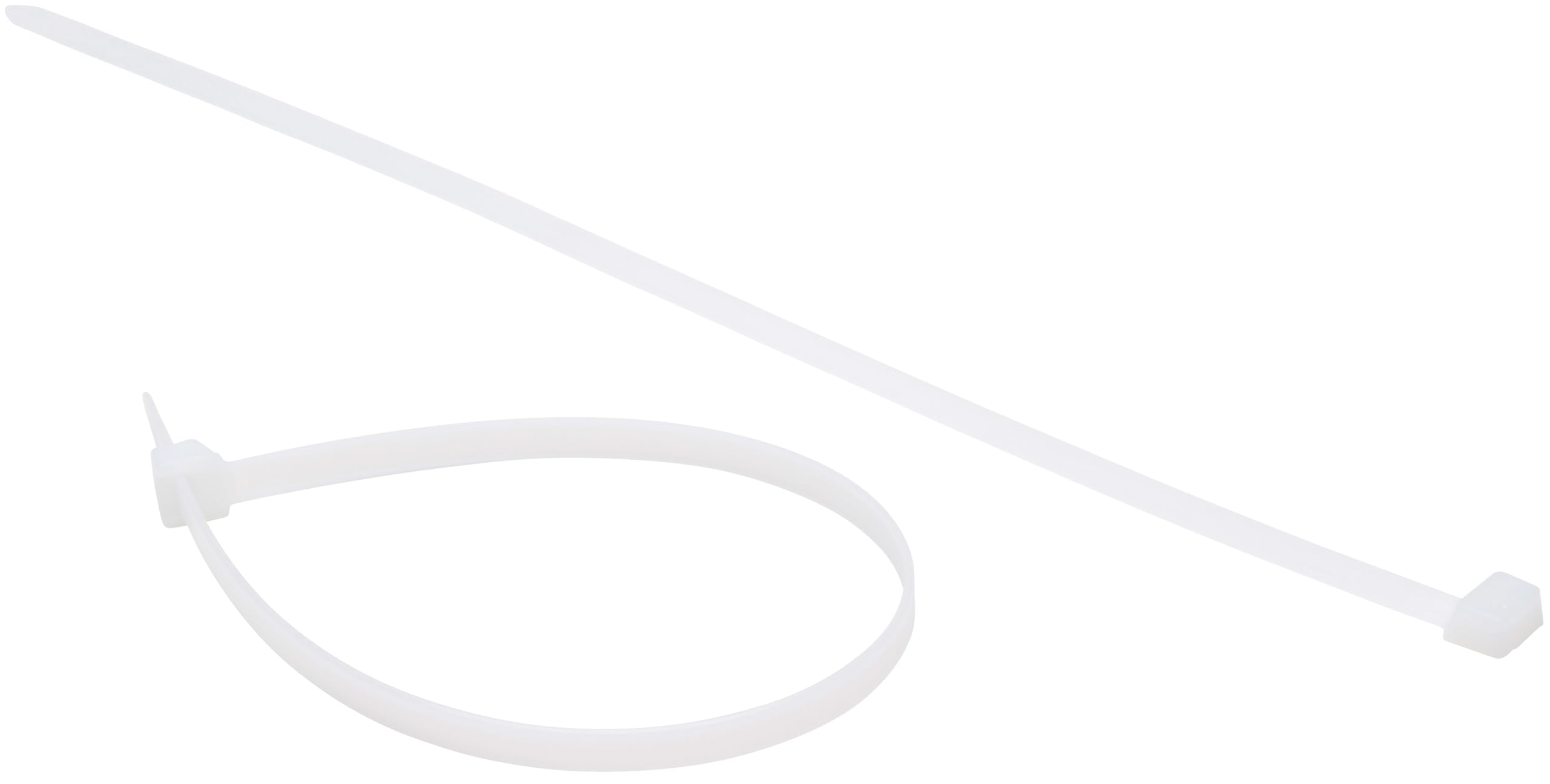 Kopp 328401038 Cable Ties 7.6 x 450 mm Nylon Polyamide 6.6 White UV-Resistant and Weather-Resistant Pack of 50