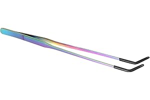 Reptile Feeding Tongs,Stainless Steel Feeder Clamp,with Rubber Tip Long Tweezers for Aquarium - for Bearded Dragons Lizards A