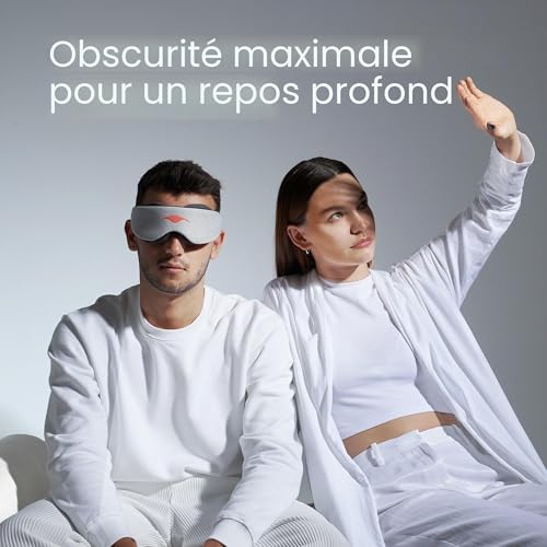 Manta Sleep Sleep Mask - 100% Blackout Eye Mask - No Eye Pressure - Adjustable Eye Cut - Sleep Mask for Light Sleepers and Travellers