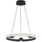 ET2 Nodes - 24W 1 LED CCT Select Ring Pendant-2.75 Inches Tall and 18 Inches Wide-Black Finish