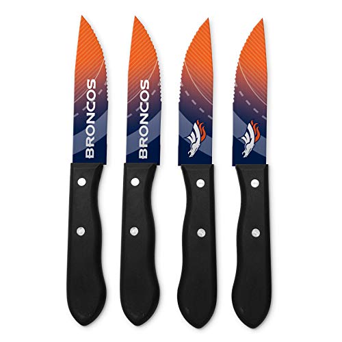 The Sports Vault NFL Denver Broncos Steak Knives Set