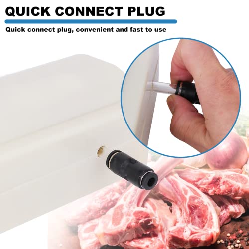 Meat Injector Gun Pump with Hose, 70W Electric Marinade Injector Meat Syringe Single Gun with 10