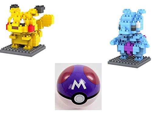 LOZ Iblock fun Series Pikachu +Mewtwo Diamond Block 250 pcs