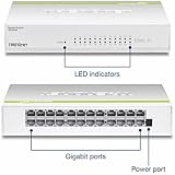 TRENDnet TEG-S24D 24-Port Gigabit GREENnet Desktop Network Switch 48Gbps view 3