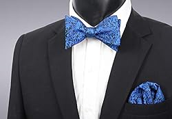 Alizeal Men's Adjustable Length Self Tied Bow Ties