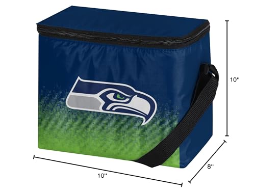 FOCO NFL Unisex Gradient Print Lunch Bag Coolergradient Print Lunch Bag Cooler, Seattle Seahawks, Standard