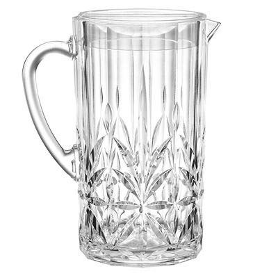 Lakeland Crystal-Look Acrylic Jug with Lid 2L – Shatter-Resistant Looks Like Expensive Crystal Glassware