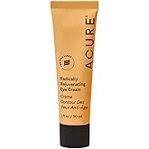 Acure Radically Rejuvenating Eye Cream - Under Eye Cream for Dark Circles & Wrinkles, Firming & Hydrating Treatment to Brighten, Anti Aging Moisturizer for Hydration with CoQ10-1 fl oz