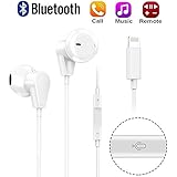 Actor Compatible Lightning Earphones,With Microphone Earbuds Stereo Headphones and Noise Isolating headset Made Replacement  for iPhone 7/7 Plus iPhone8/8Plus iPhone X (Bluetooth Connectivity) Earphones,Support all iOS system