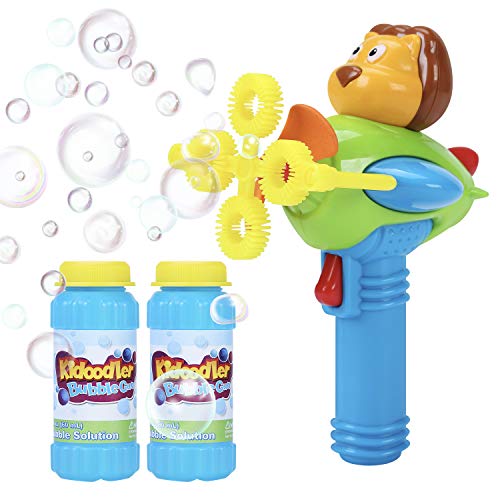 Bubble Gun Blower for Kids NonToxic Bubble Blower with 2 Bubble