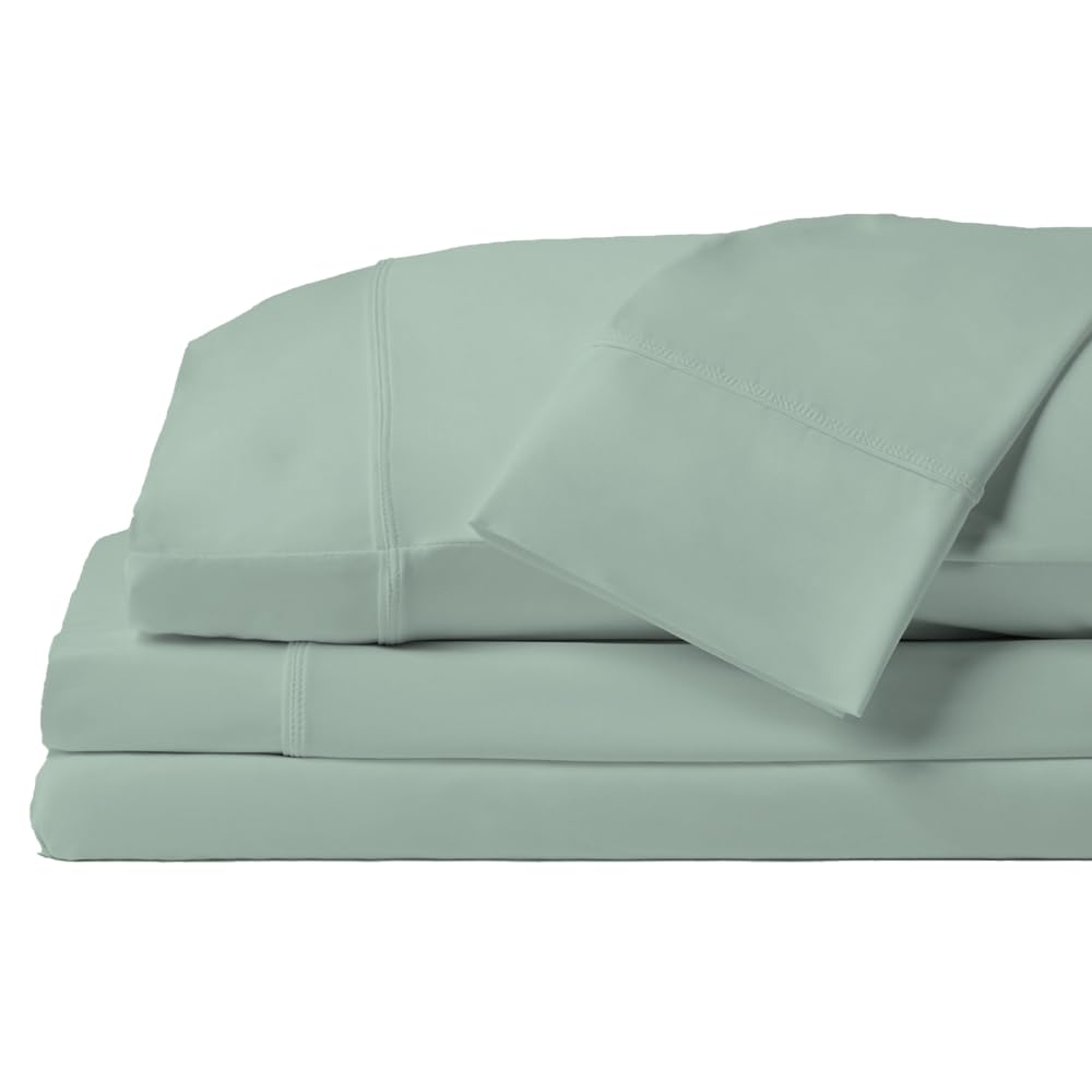 Photo 1 of SHEEX - Original Performance Sheets Set (Queen) Serene Green - Cooling Sheets - Moisture Wicking - 1 Flat Cooling Sheet, 1 Fitted Cooling Sheet, 2 Pillow Covers - Wrinkle Free - Sleep Aid