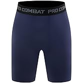 HYCOPROT Men’s Compression Shorts Spandex Sports Underwear Athletic Performance Baselayer Workout Running Active Tights