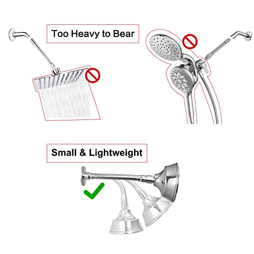 Adjustable Shower Head Arm with Flange,swivel shower arm adapter，6 Inch