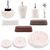 Keadic 10 Pcs Buffing Pad Polishing Wheel Kits with