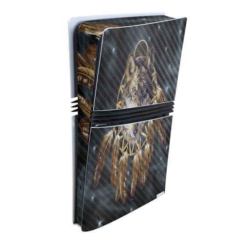 Carbon Fiber Gaming Skin Compatible with Sony PlayStation 5 PS5 Pro Console - W…