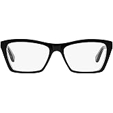 Ray-Ban Women's RX5316 Square Prescription Eyewear Frames, Black Transparent, 53mm
