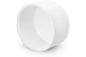 PVC Pipe End Caps 3 Inch, Zernmiarder White SCH40 Furniture Grade Pipe Cover Fitting - Fits 3" PVC Pipes, 1 Pieces