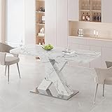 Lasadelgar Modern Dining Table, 47-63 Inch