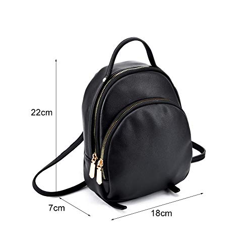 Women Backpack Purse Waterproof PU Lightweight Shoulder Bag