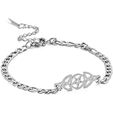 SIPURIS Celtic Knot Bracelet for Women Men Pentagram Irish Celtic Triangle Knot Pendants Stainless Steel Wiccan Talisman of Pentagram bracelet Jewelry for Birthday Gift