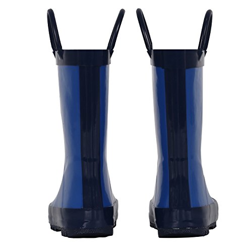 hibigo Toddler Rain Boots for Kids,Waterproof Rubber Rain Boots