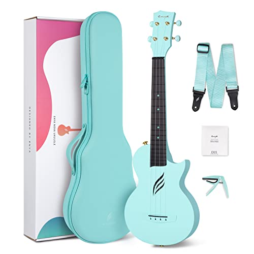 Enya Konzert Ukulele Nova U 23 Zoll aus Kohlefaser(Blau)