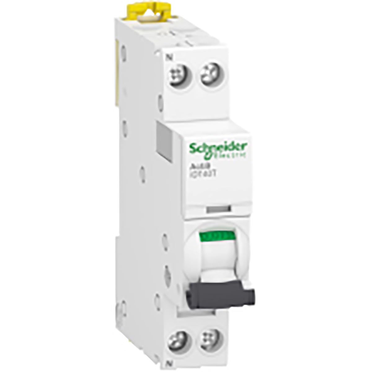 Schneider Electric - Acti9 iDT40T - Modular Circuit Breaker - 1P+N - 6A - Curve B - 4500A/6kA - A9P12606