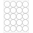 Amazon.com : (6 SHEETS) 120 2" Blank Round Circle Clear MATTE ...