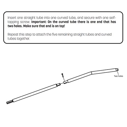 Skywalker Trampolines Lower Enclosure Straight Tube, Pack of 2, Metal