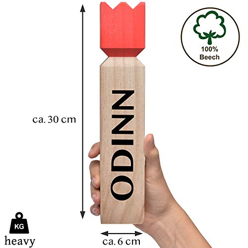 Toyfel Chuck - XXL Werp Spel Set Met 6 Grote Dobbelstenen  9cm  FSC Dennenhout Binnen En Buiten Spel Met Opvouwbare Container Uitwisbaar Scorebor 1024x1009