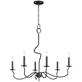 Maxim Lighting 27706BO Padrona - 6 Light Chandelier-27.5 Inches Tall and 32.5 Inches Wide, Installation: Traditional