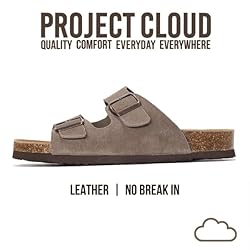 Project Cloud Genuine Leather Mens Sandals with