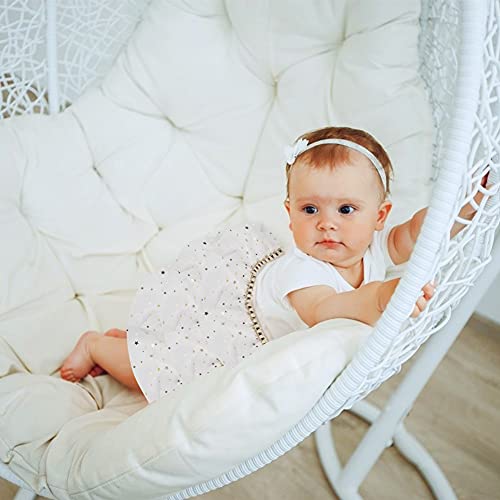 VGOODALL White Glitter Tulle Ribbon Sparkling Tulle Rolls, 5 Yard Mesh lace Ribbon for Wedding Decoration Gift Wrapping Tutu Skirt DIY Arts and Crafts