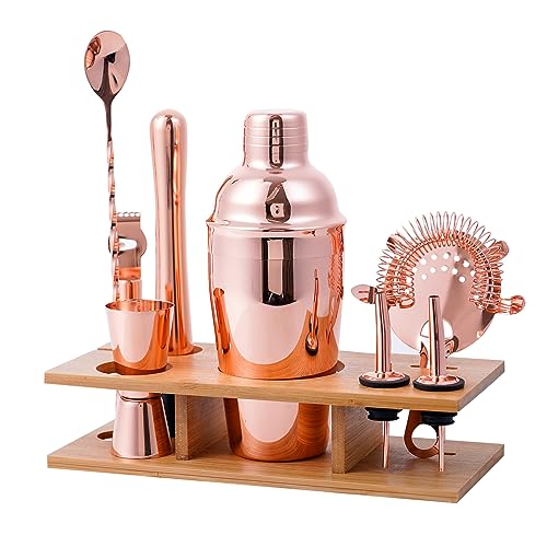 Hinouqea Cocktail Shaker Set Bartender Kit with