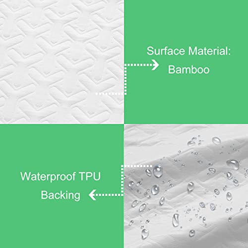MERITLIFE Premium 100 Waterproof Queen Size Mattress Protector Cooling