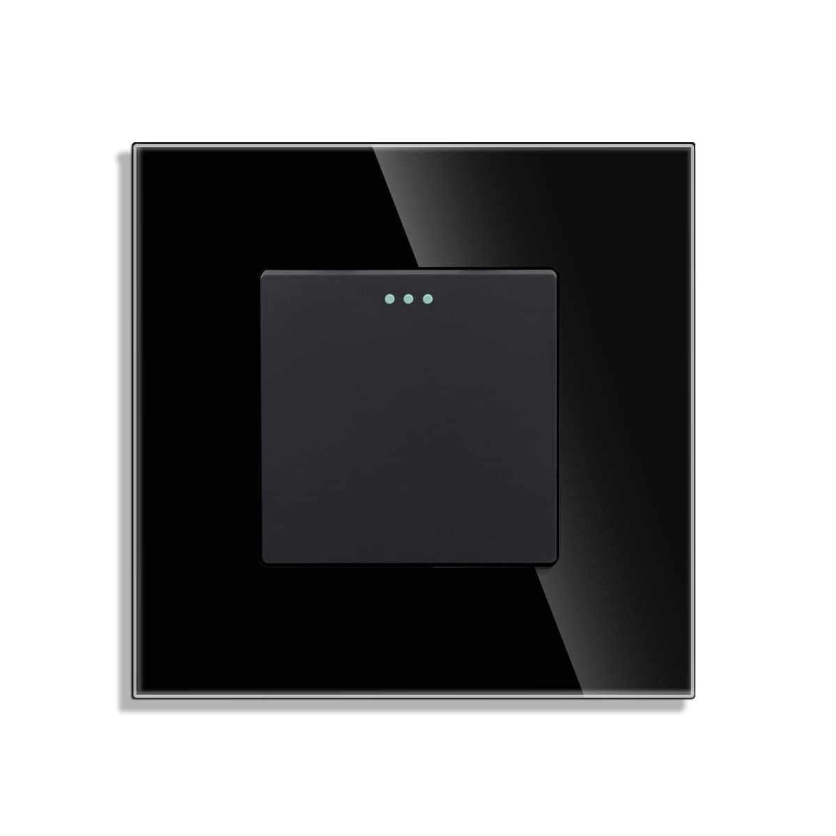 JIMEIDA Single Light Switch 1 Gang 1 Way Black — image 1