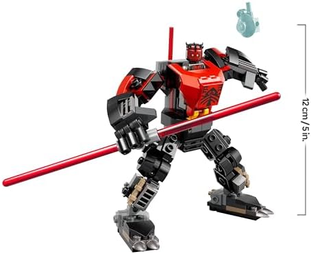 Star Wars 75411 Darth Maul Mech Bauspielzeug - Spiel- und Ausstellungsfigur mit doppelklingigem roten Lichtschwert und Mini-Figur - Geschenk für Jungen ab 6 Jahren und Fans von The Clone Wars — Foto 7 von 7
