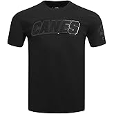 Mens NHL Classic Triple Black Cotton Short Sleeve Tee