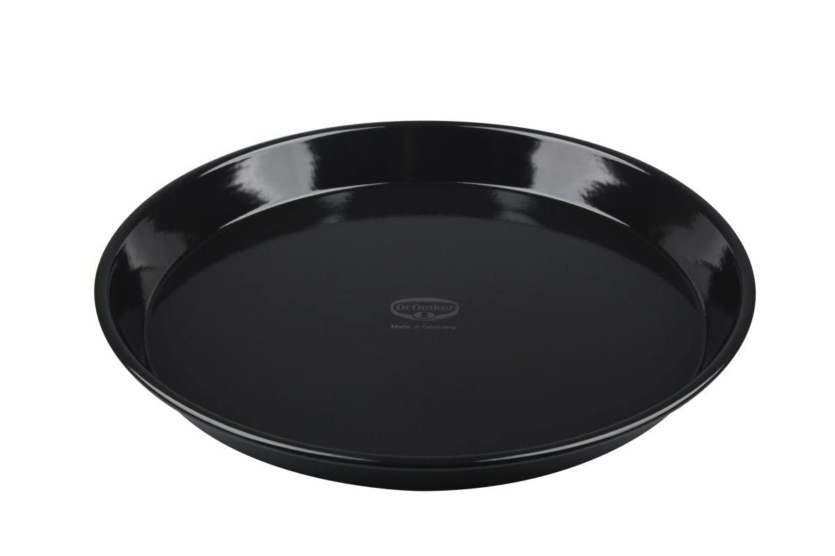 Dr.Oetker "Tradition Pizza/Baking Tray, Steel, Black, 32 cm