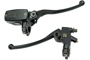 Feiteplus Universal Motorcycle 7/8" 22mm Handlebar Brake Master Cylinder Clutch Lever Left & Right Set