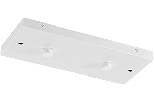 Two Pendant Light Linear Canopy Accessory Light Kit, 14 inch Flush Mount Cluster Canopy, Hanging 2 Lights with One Outlet Box
