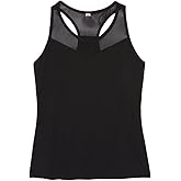 Fila Women's Essentials Racerback Mesh Tank, Black - Large
