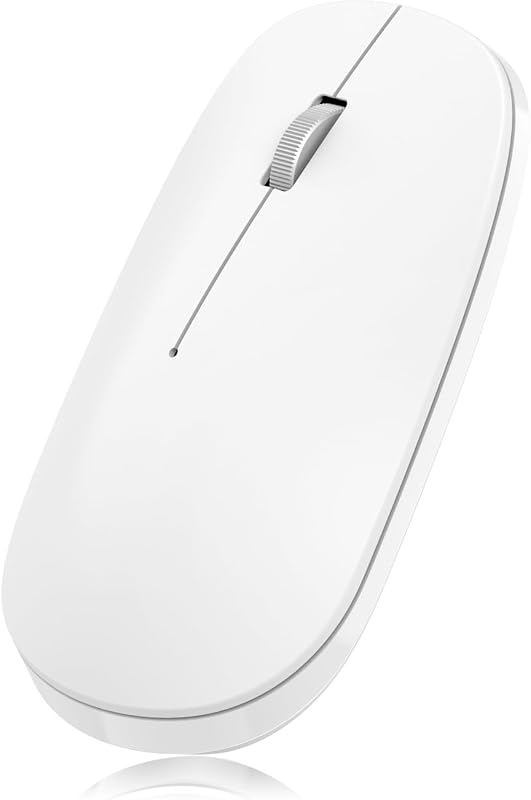 Mouse Bluetooth per Mac OS, Wireless, Compatibile con MacBook air/pro, iMac, ipad, Computer, Laptop, PC, Notebook, Windows, Linux e Android (Bianco)