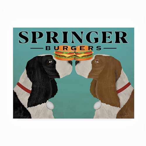 Trademark Fine Art Outdoor Canvas Art - Ryan Fowler 'Springer Burgers' Wall Art…
