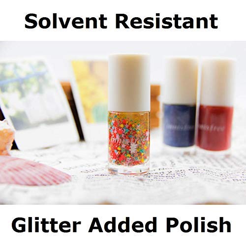 Solvent Resistant Neon Matte Nail Glitter Mix - Pink Blue Green Purple Orange Yellow - 1mm 2mm Round Nail Art Accessories (Neon Matte - Orange Mix)