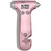 BLINGSTING Safety Hammer - Emergency Automotive Escape Tool with Window Breaker, Seat Belt Cutter & Adjustable Car Visor Stra