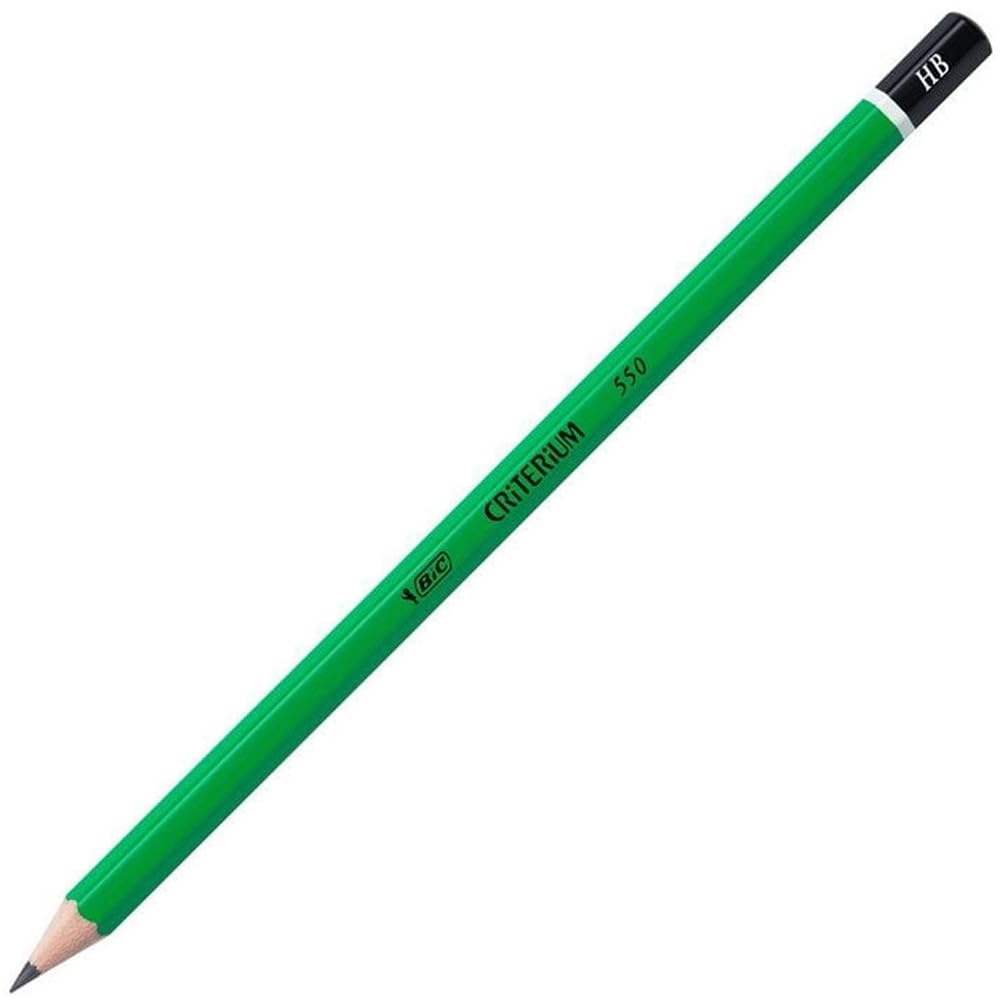 BIC Criterium 550 HB Hexagonal Pencils (Box of 12), Green